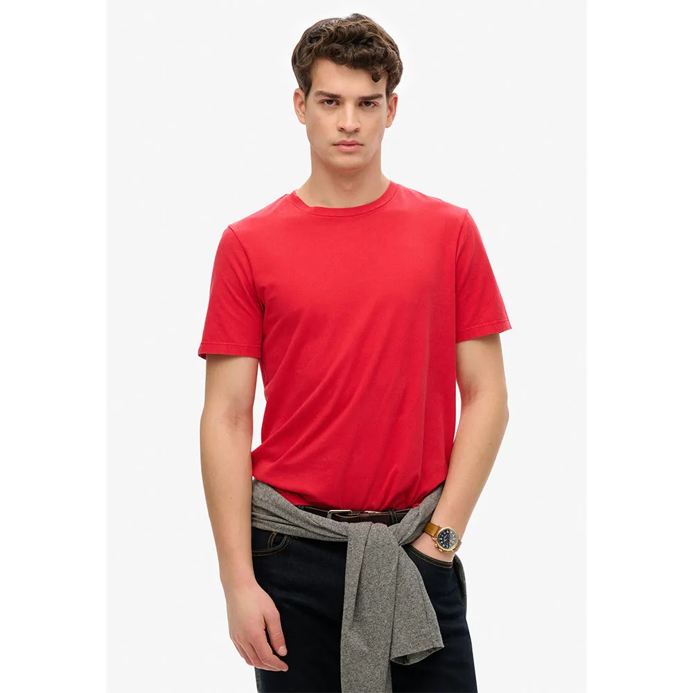 

Футболка с коротким рукавом Superdry Raw Edge Slub, красный