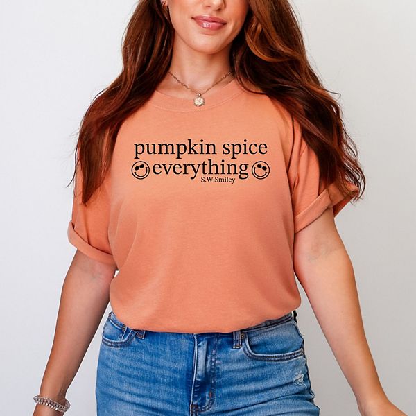 

SWSmiley pumpkin spice everything - футболка с эффектом окрашивания Simply Sage Market, Terracotta