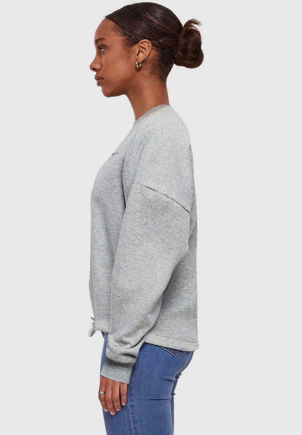 

Толстовка BE HAPPY CREWNECK Merchcode, светло-серый