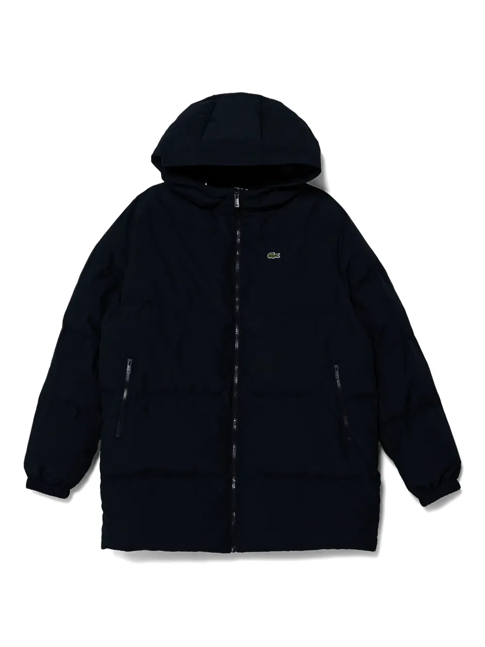 

Пуховик с капюшоном Lacoste Kids, синий