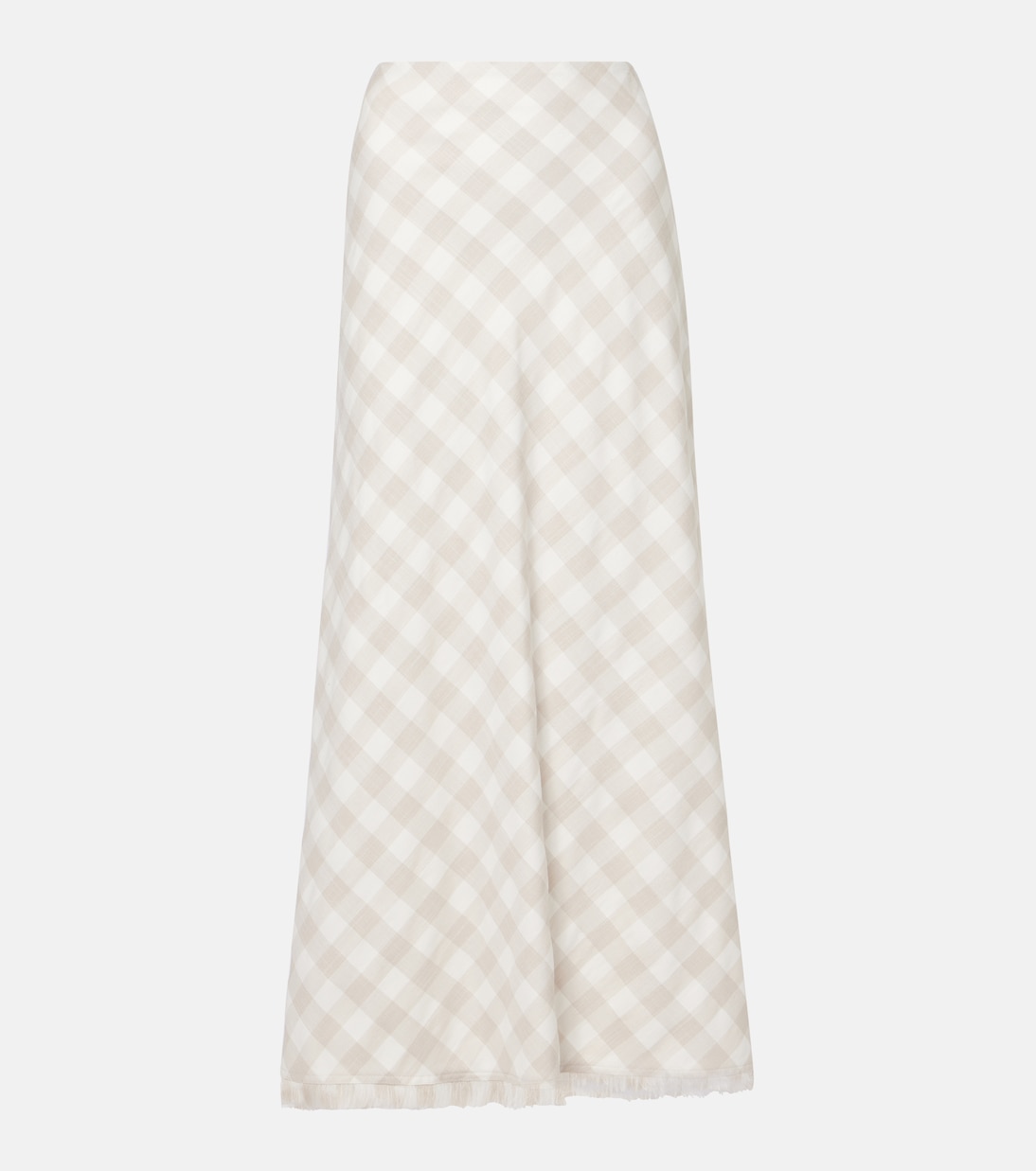 

Юбка макси в клетку Noelle Simkhai, Sand Gingham