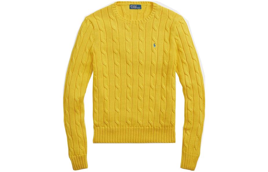 

Поло Пони вышитый джемпер Polo Ralph Lauren, Желтый