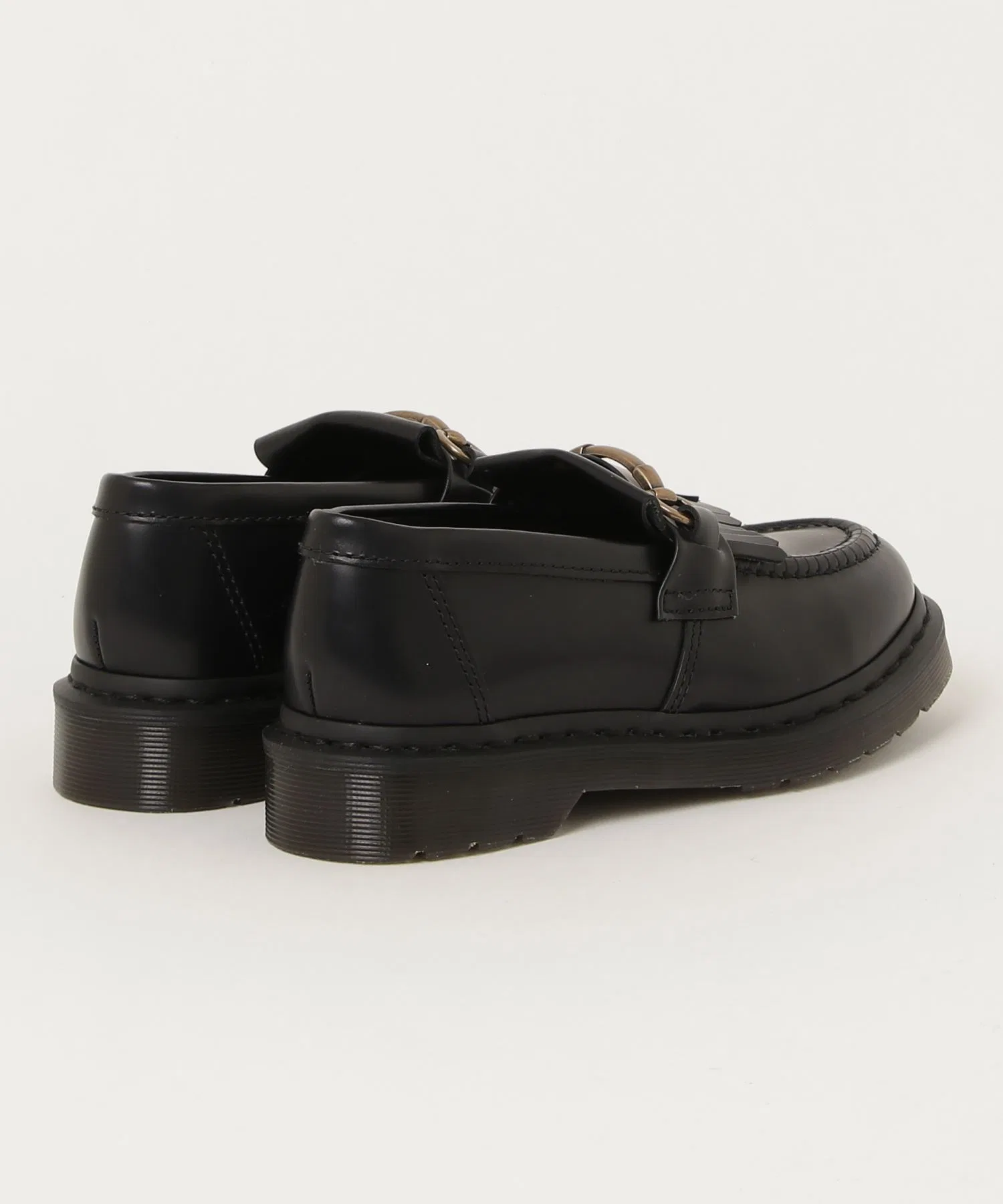 Унисекс лоферы Dr. Martens ADRIAN SNAFFLE из кожи чёрные — фото 2