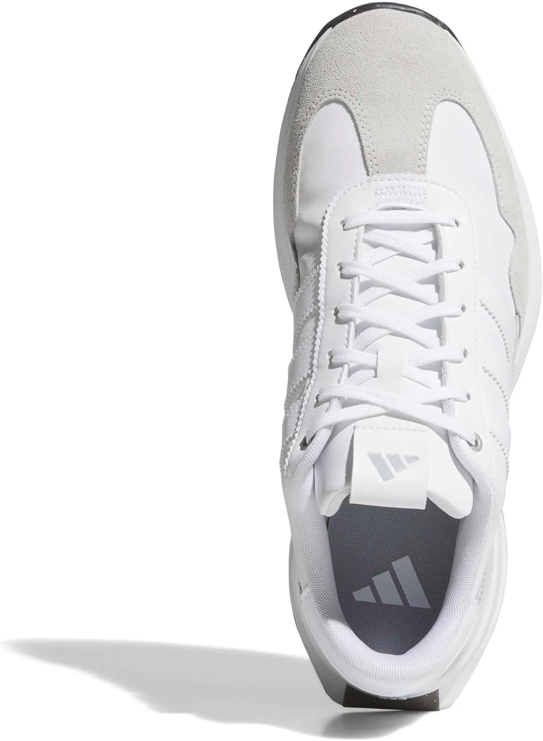 Мужские гольф-кроссовки Adidas Golf S2G 26 из текстиля без шипов, серый/белый/черный — фото 4