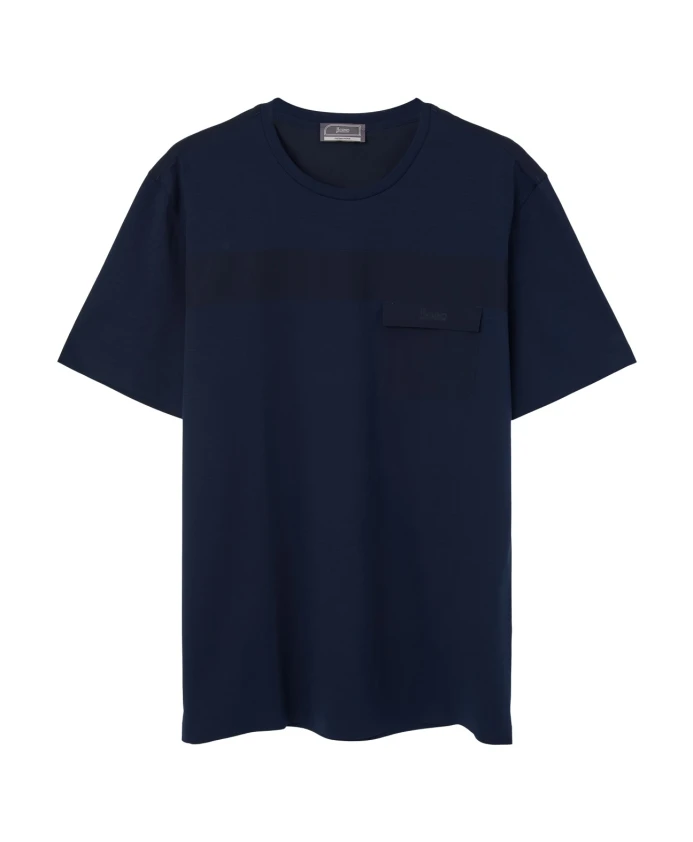 

Футболка с карманом Herno, синий