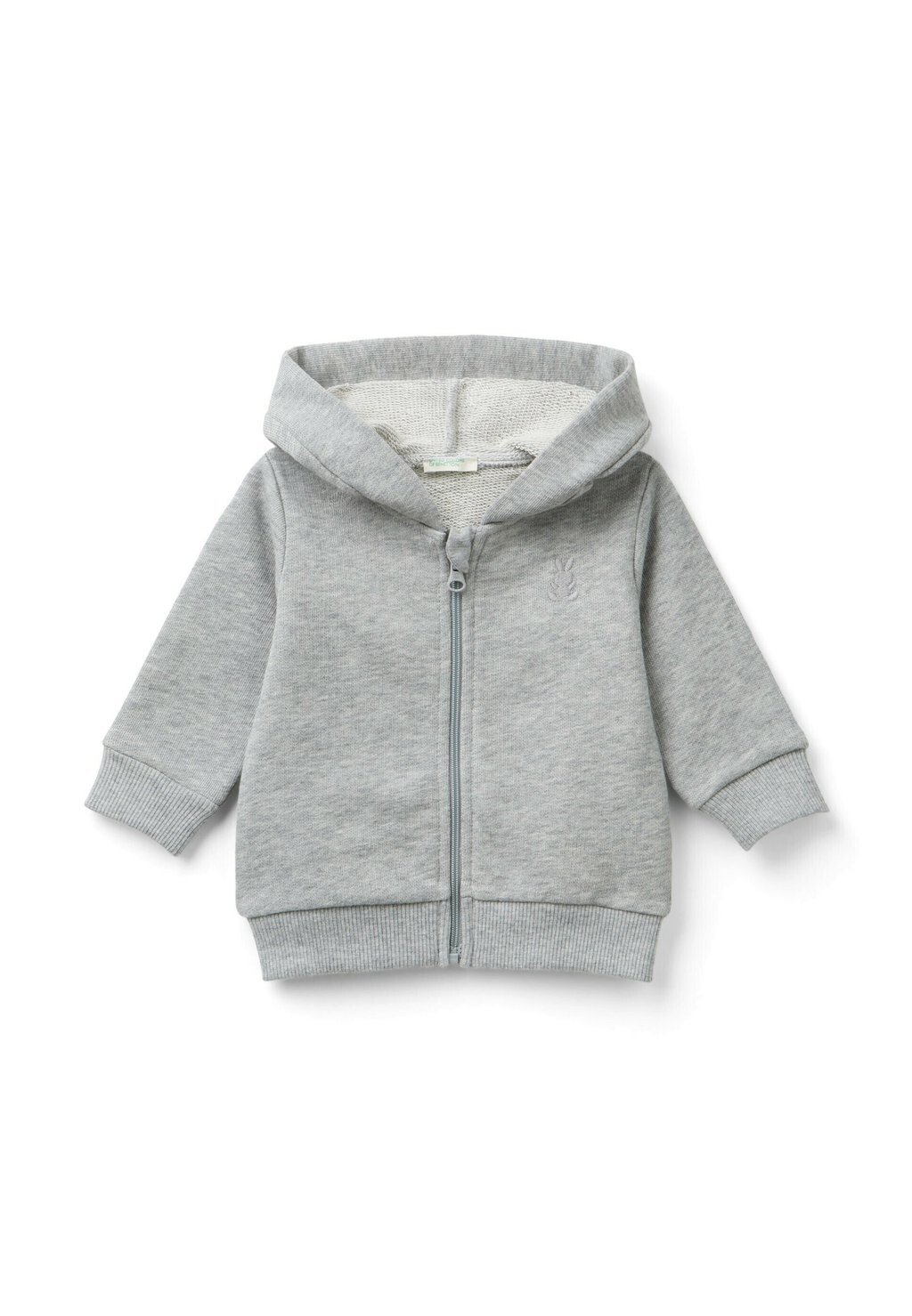 

Толстовка OPEN WITH EMBROIDERED BUNNY LOGO United Colors of Benetton, серый
