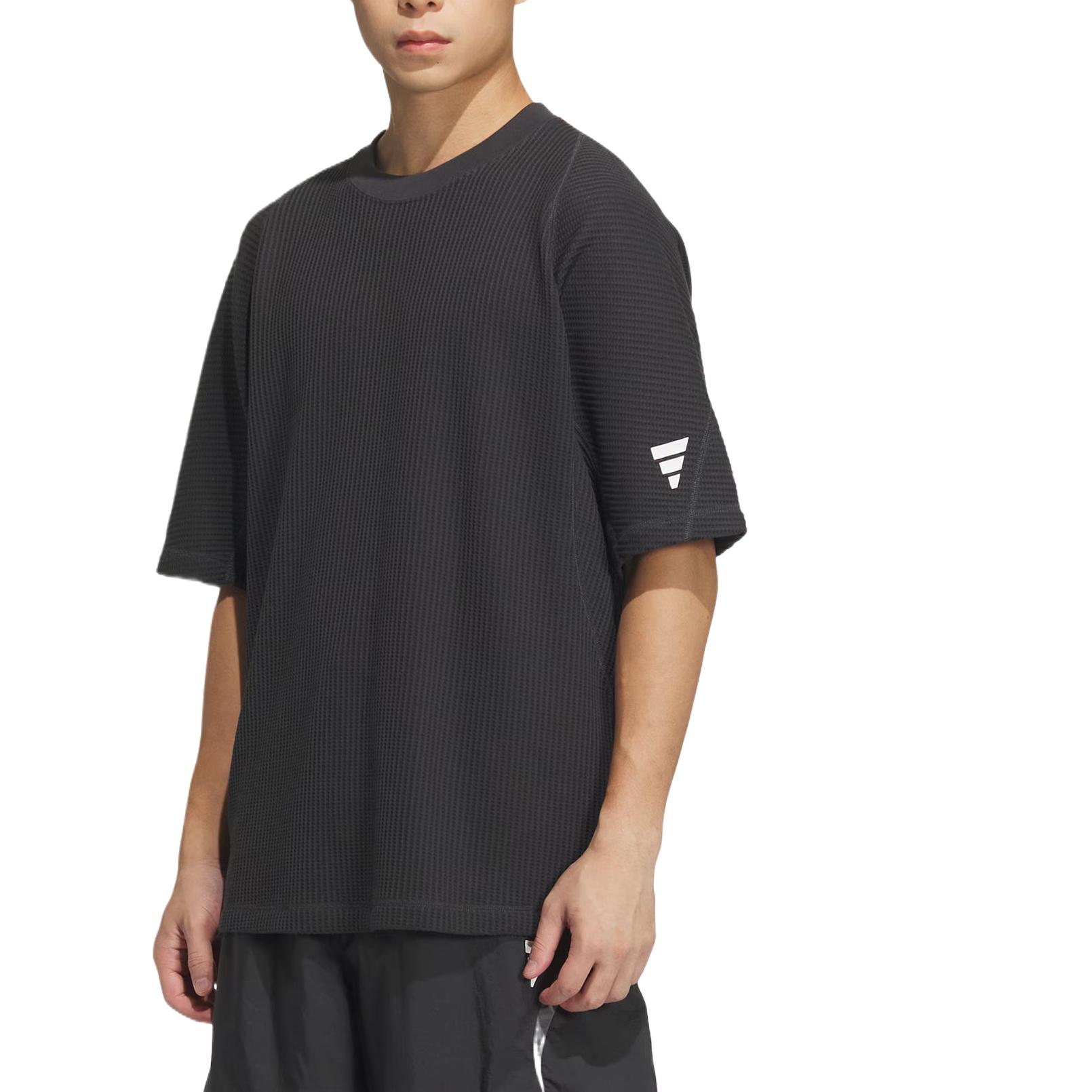 Футболка мужская угольно-черная Carbon Black Adidas, черный — фото 3