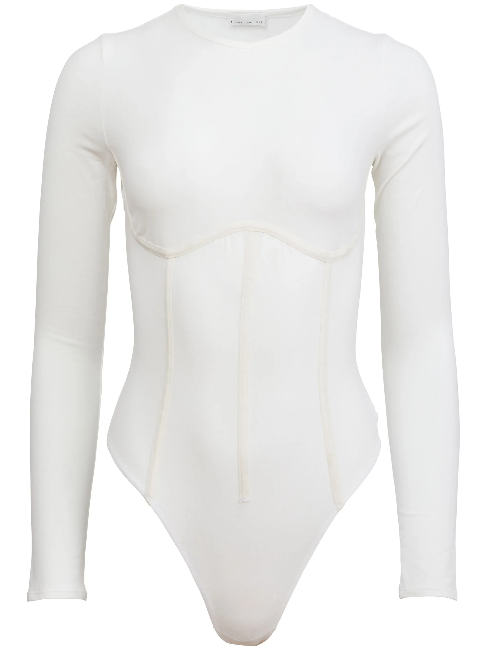 

Боди из смесового органического хлопка Fleur Du Mal, белый