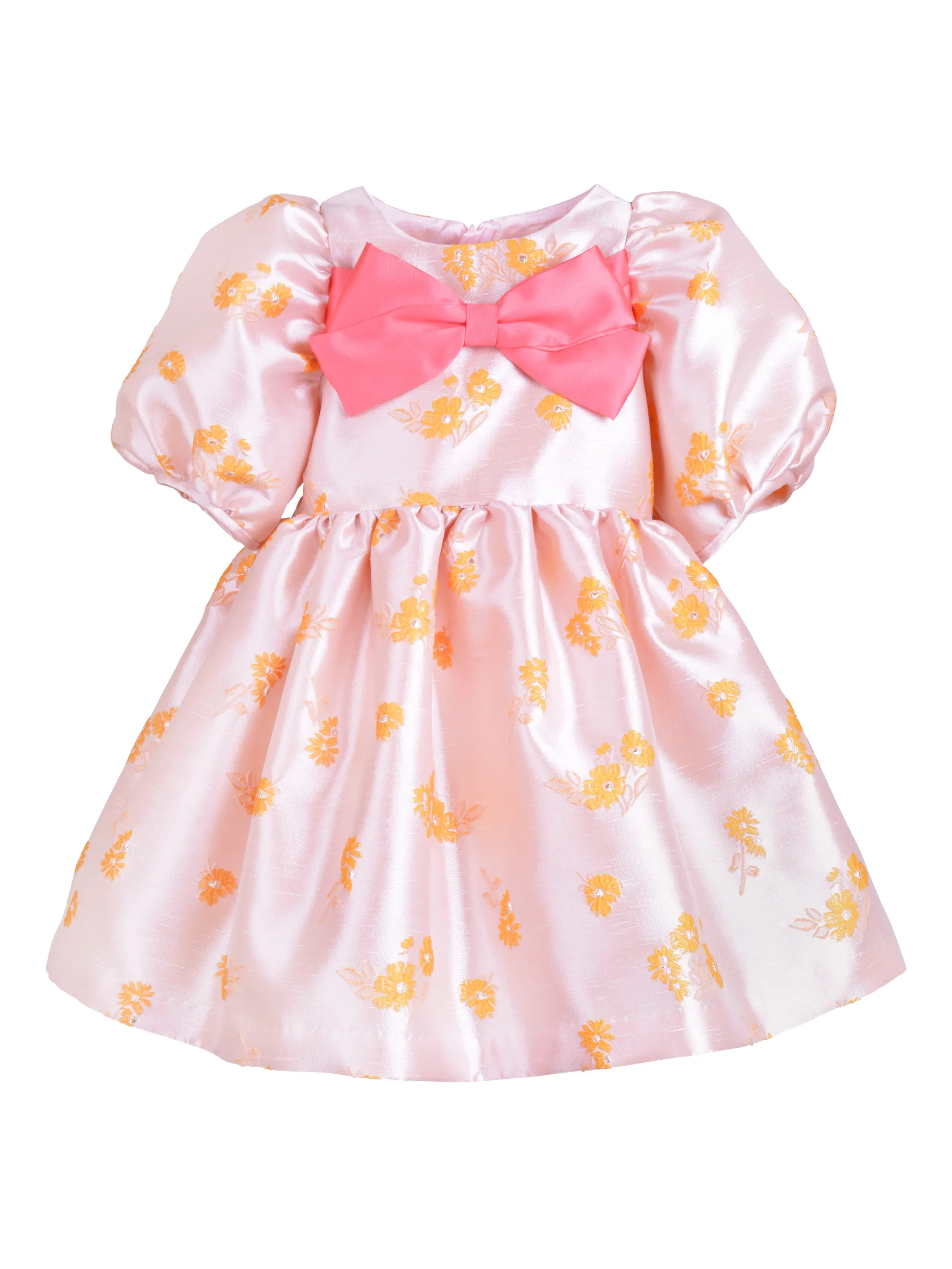 

Платье с объемными рукавами Hucklebones London, розовый