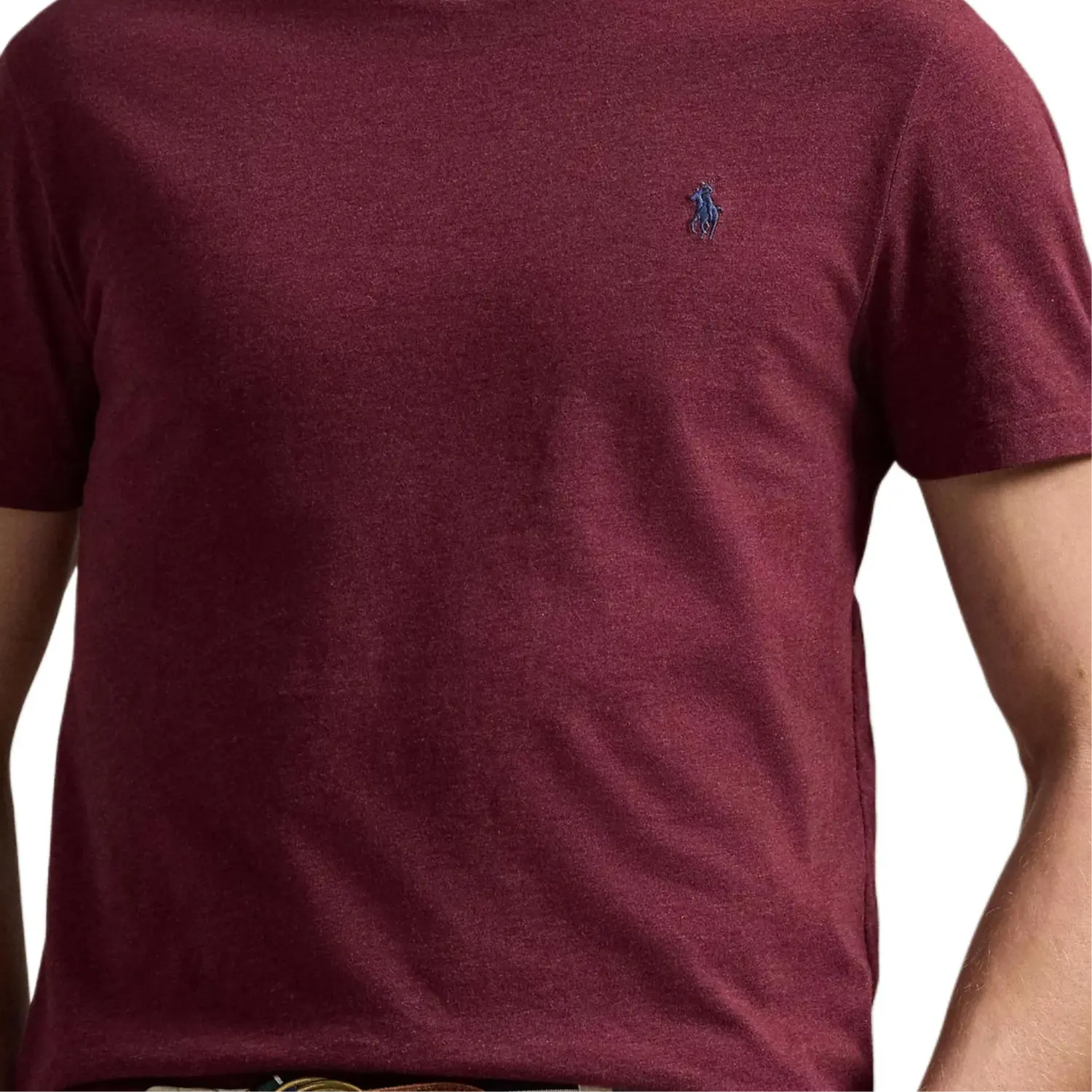 Футболка Polo Ralph Lauren Polo Pony, темно-красный — фото 4