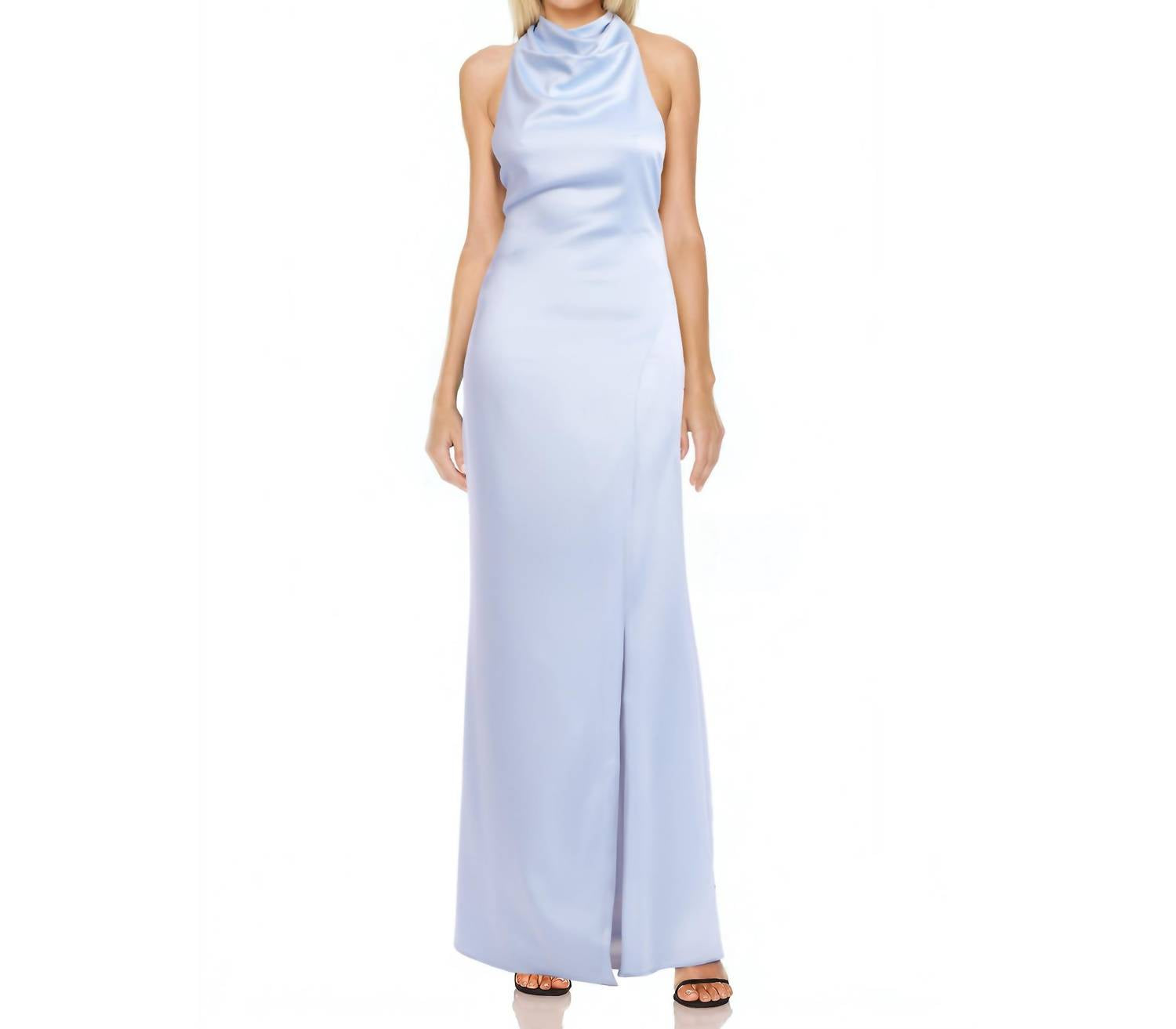 

Платье Daley с ажурной горловиной в небесном оттенке Badgley Mischka, Sky