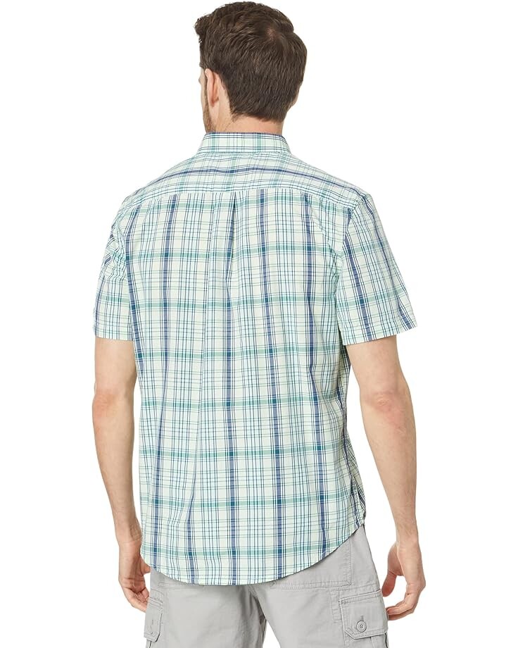 

Рубашка U.S. POLO ASSN. Short Sleeve CVC Yarn-Dye Poplin Woven Shirt, цвет Patina Green