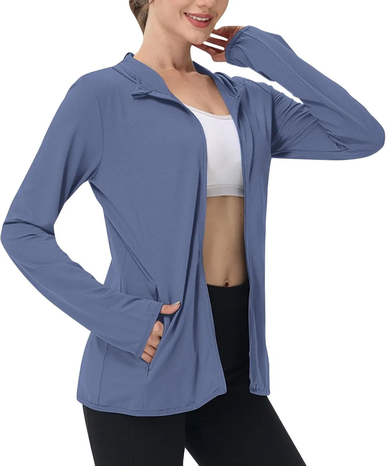 Женская куртка UPF 50+ для бега, рыбалки, Active, 01 Navy