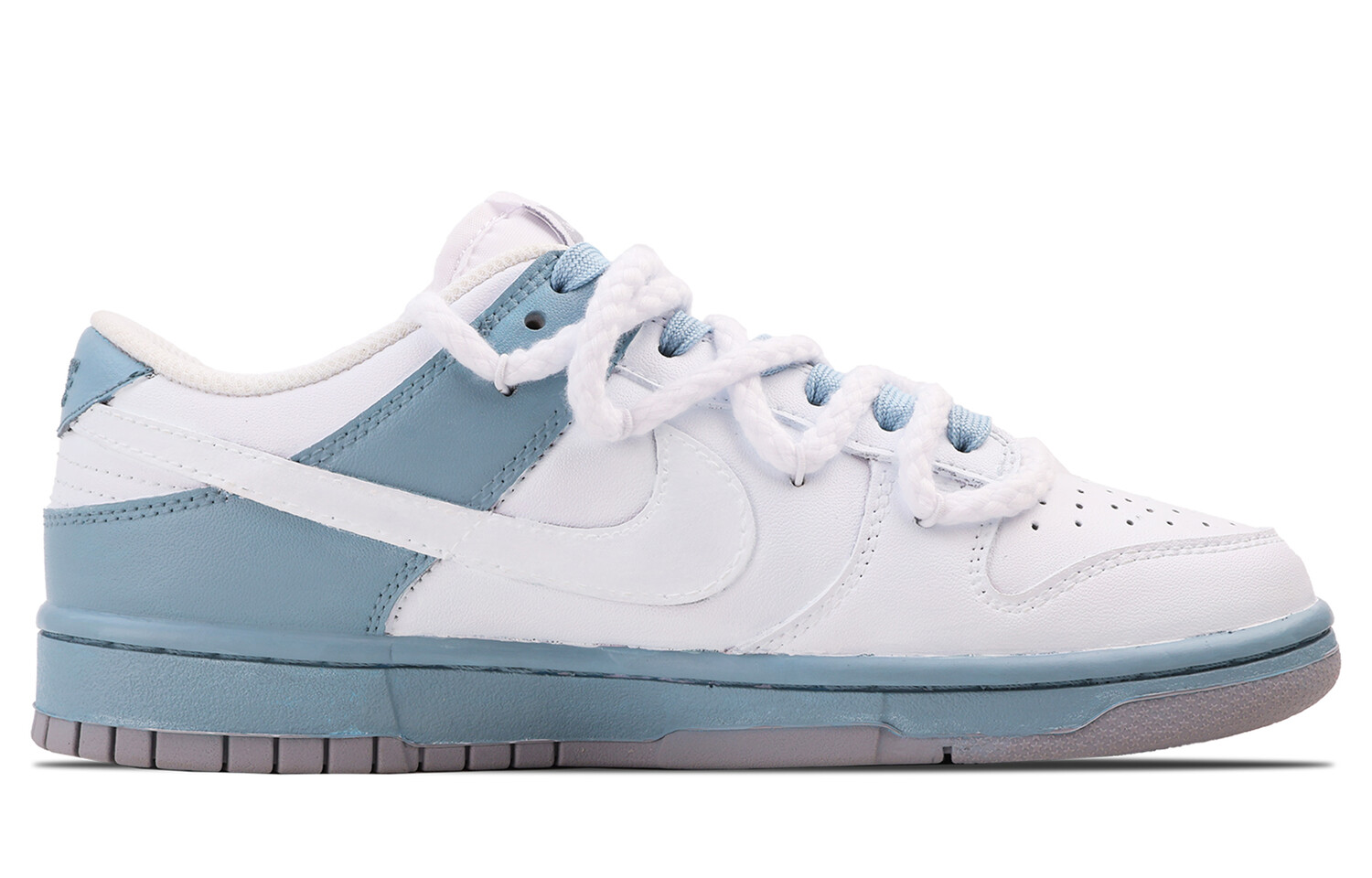 

Кроссовки Nike Dunk Skateboarding Shoes Women's Low-top Blue, белый/синий