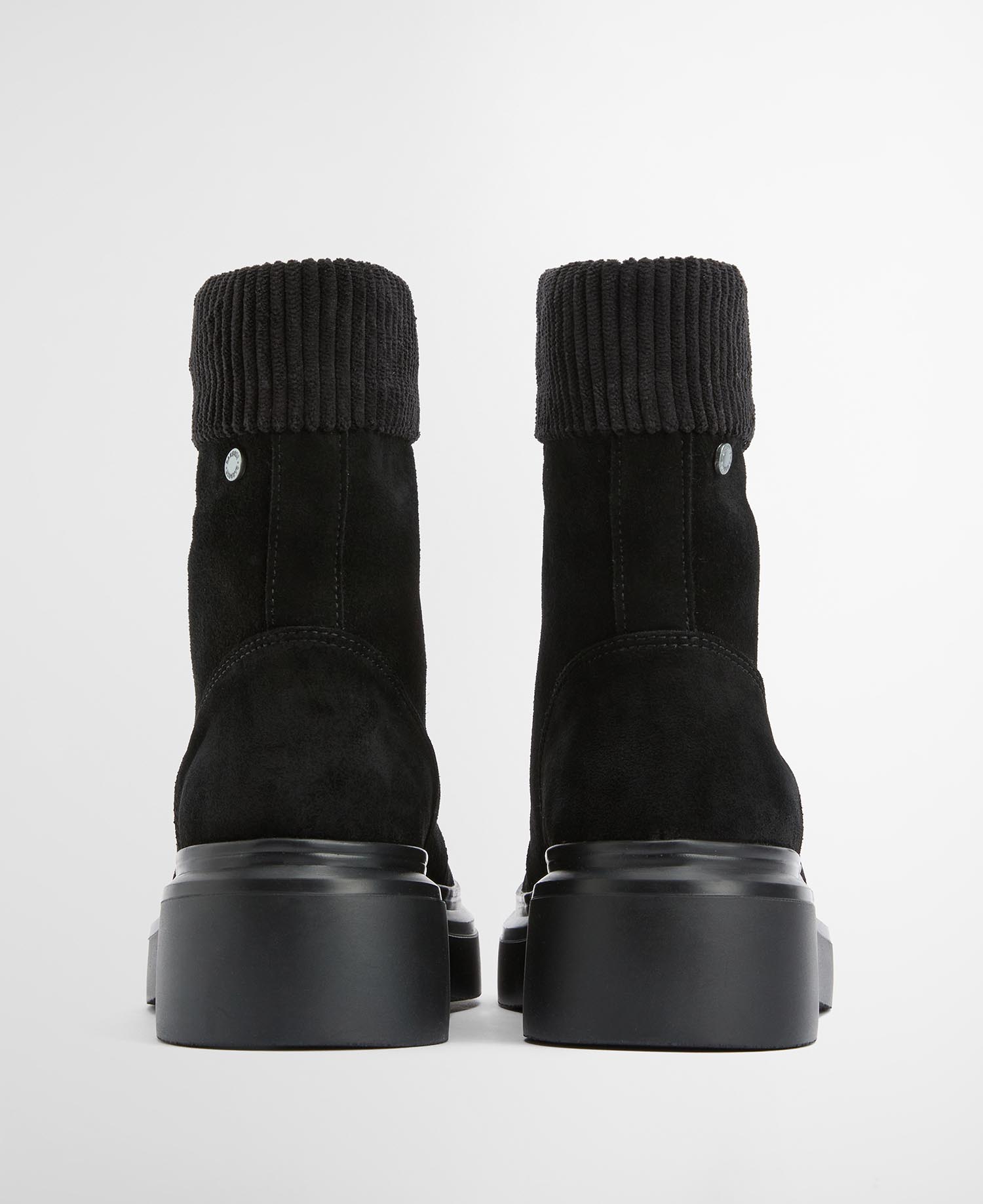 Ботинки Barbour Imelda Zip-Front Ankle, Black Suede — фото 2