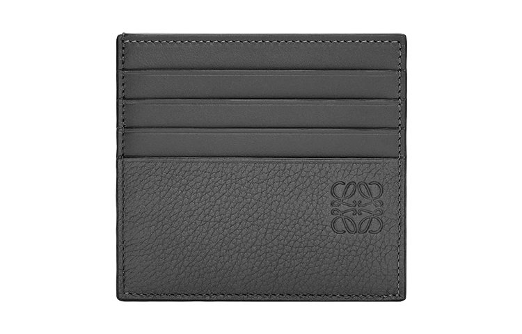 

Кардхолдер из зерненой телячьей кожи мужской черный LOEWE