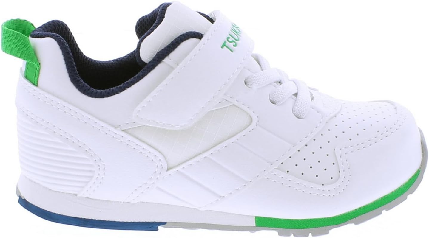 

Кроссовки TSUKIHOSHI Boys Racer (Toddler/Little Kid), белый/зеленый