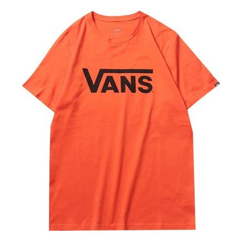 

Футболка Vans Classic Logo Printing Short Sleeve Couple Style VN0A4MM6TDY, желто-коричневый