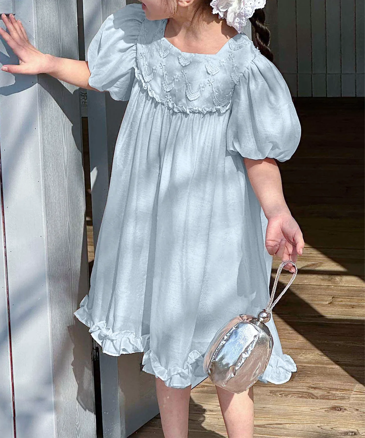 Шифоновое платье Aimoha Kids, blue