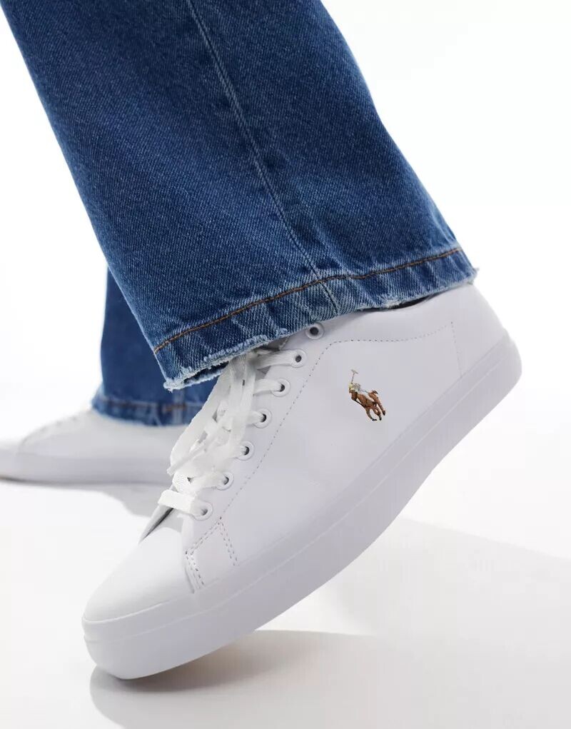 

Белые кожаные кроссовки с логотипом Polo Ralph Lauren Longwood, Белый, Белые кожаные кроссовки с логотипом Polo Ralph Lauren Longwood