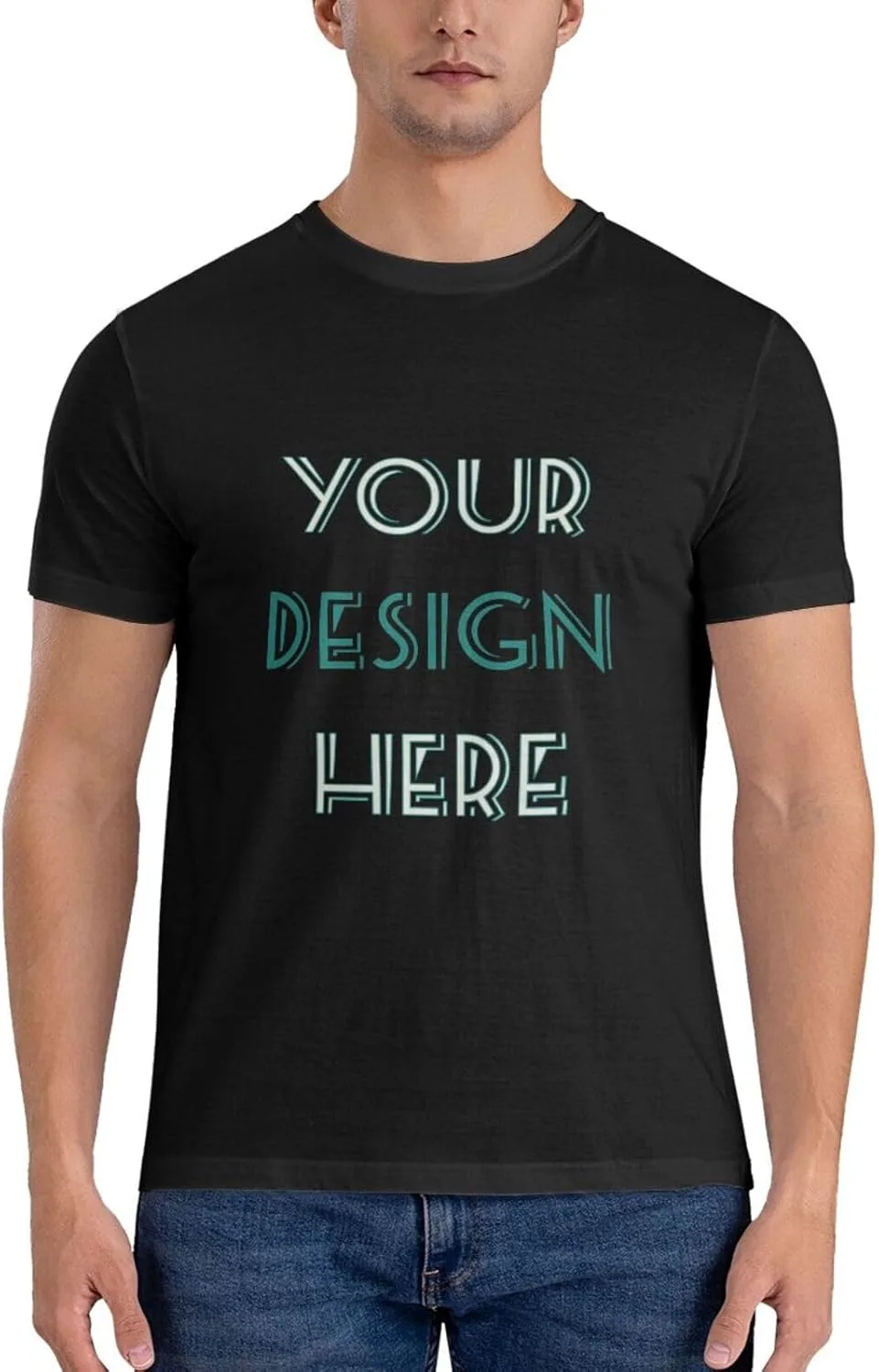 

Футболка Customized с принтом спереди и сзади, Cotton, с фото и текстом