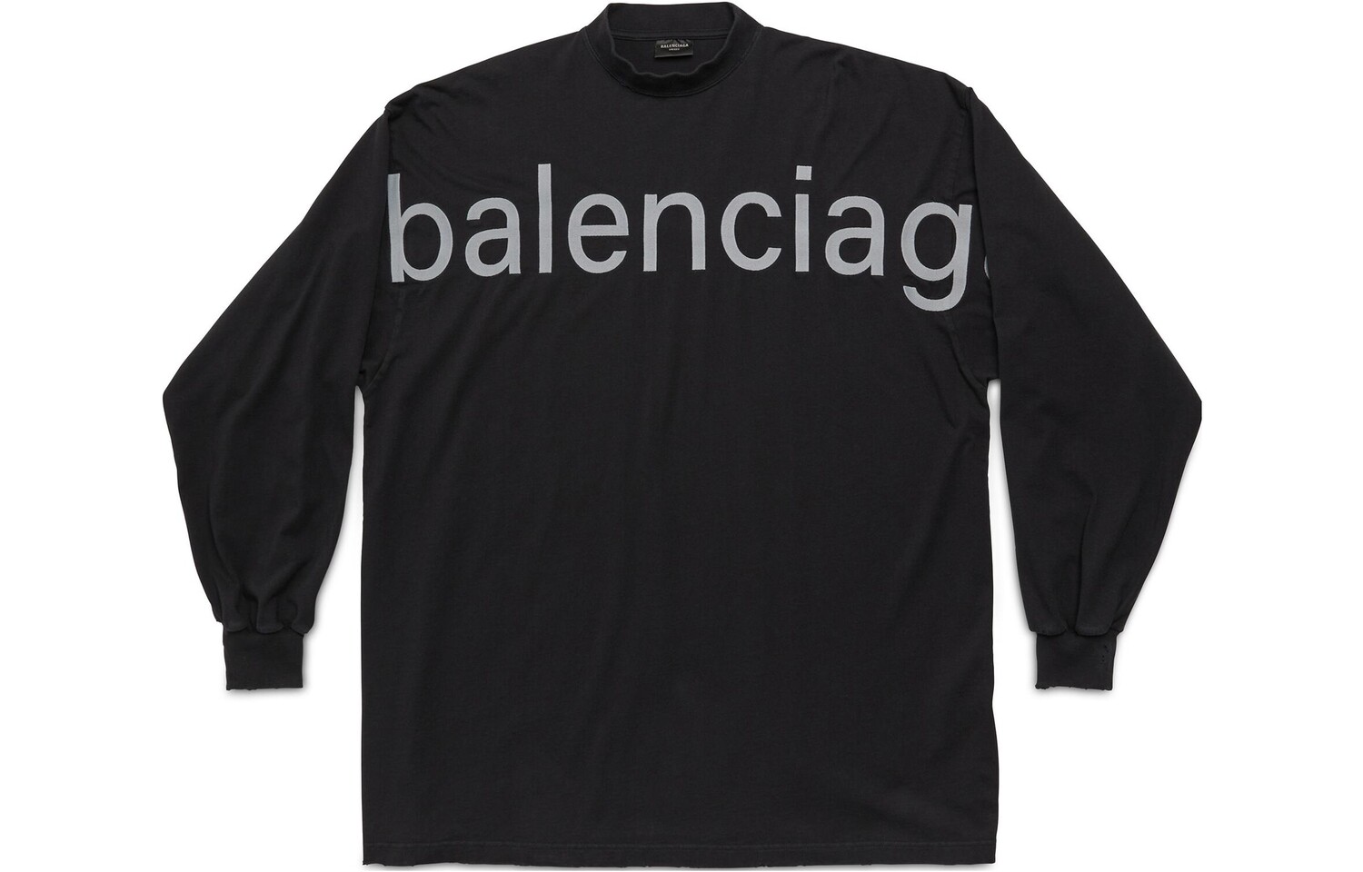 

Лонгслив женский Balenciaga с логотипом, черный