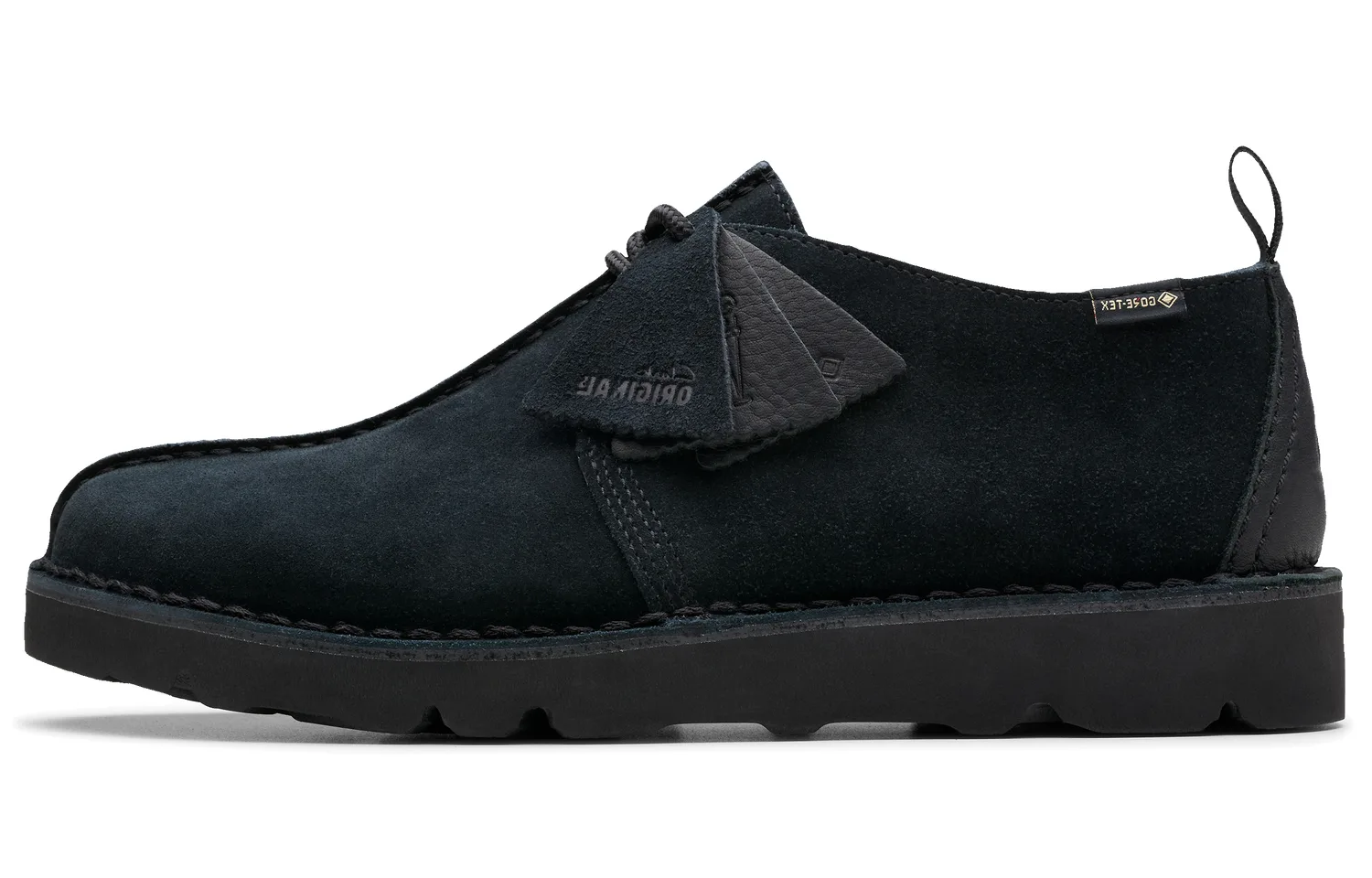 Clarks Кожаные повседневные туфли мужские black