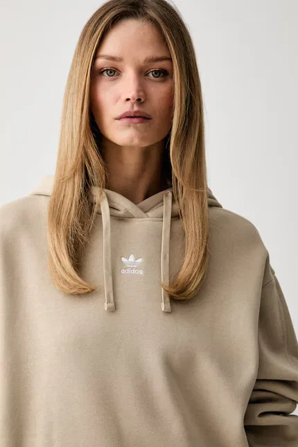Худи бежевое kangurka, Adidas Originals — фото 4