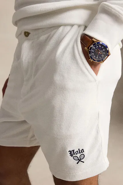 Шорты из флиса Polo Ralph Lauren, белый — фото 4