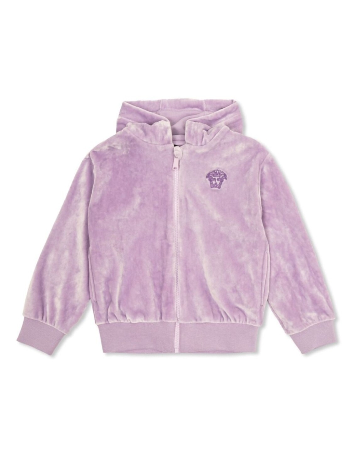 

Versace Kids толстовка с капюшоном на молнии с логотипом, фиолетовый