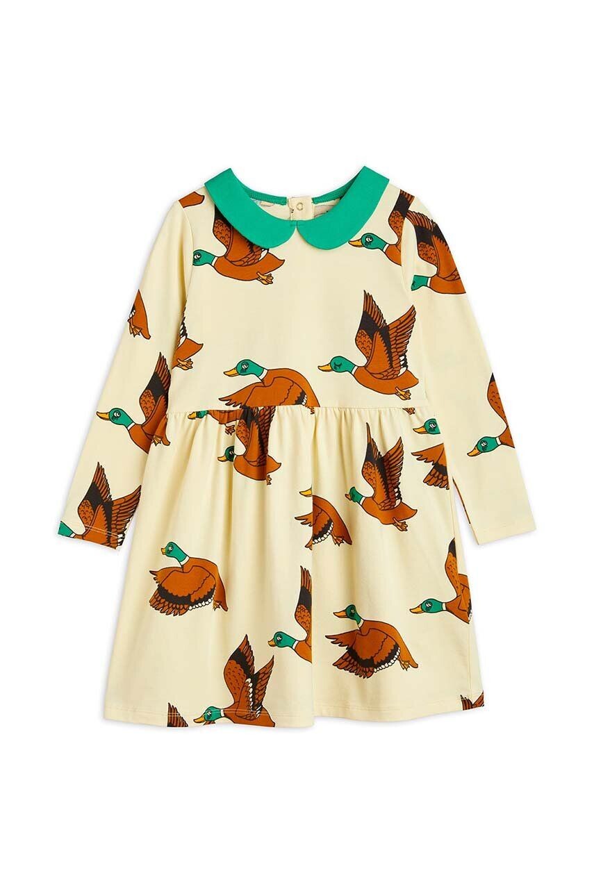 

Мини-платье для девочки Rodini Ducks Mini Rodini, желтый