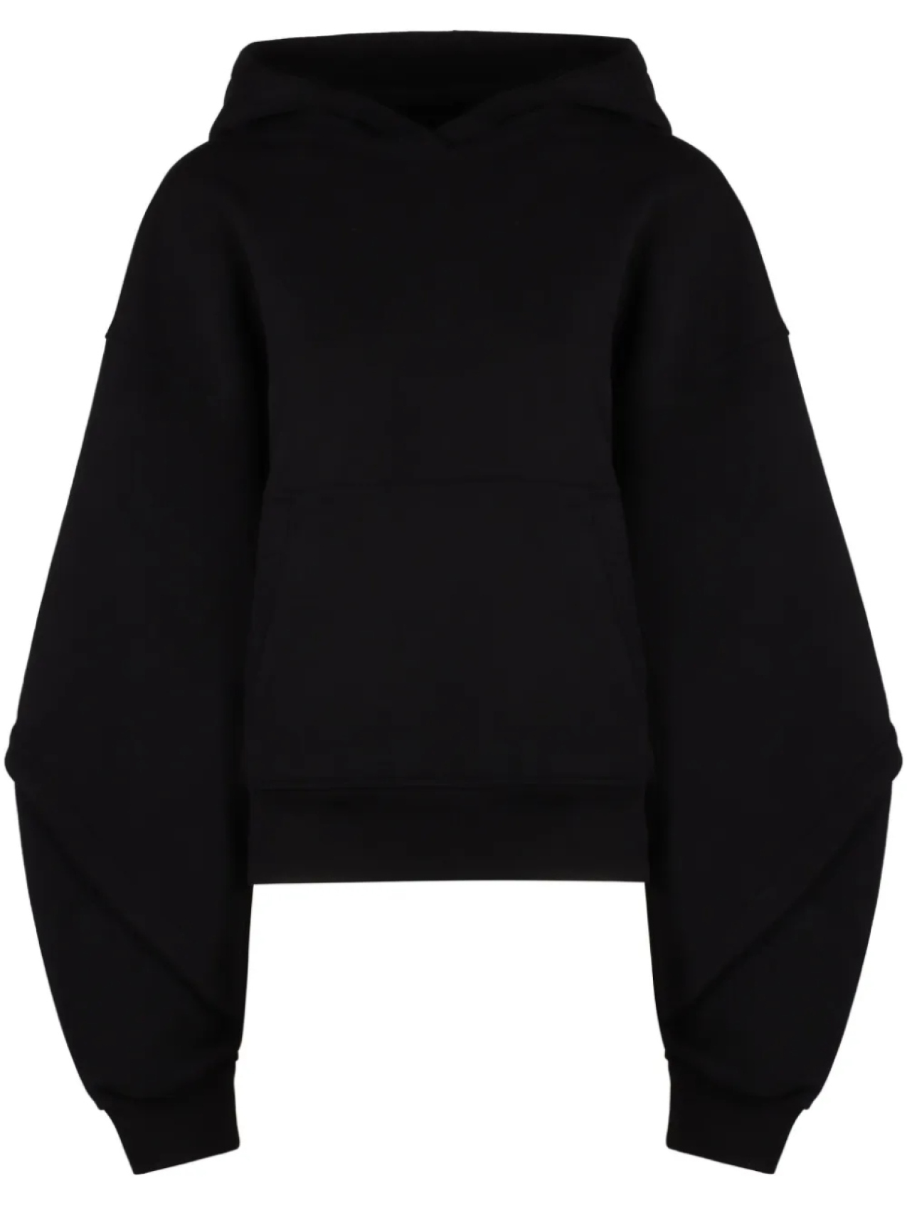 

Худи с объемными рукавами Mugler, черный