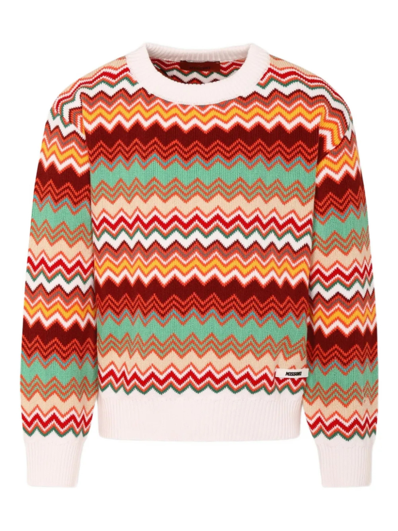 

Джемпер с узором «зигзаг» Missoni Kids, красный