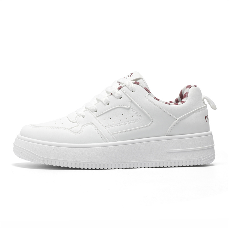 

PAUL FRANK Низкие скейтбордские кроссовки унисекс бело-бордовые, цвет White Burgundy