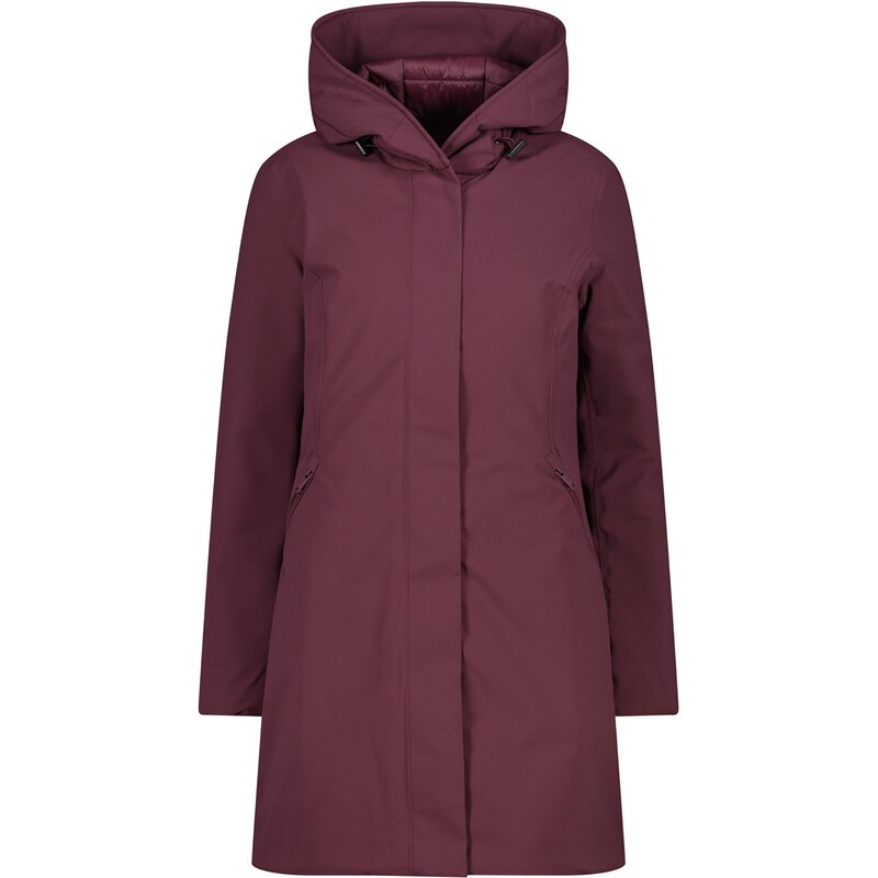 

Куртка женская с капюшоном и фиксатором Cmp, цвет burgundy