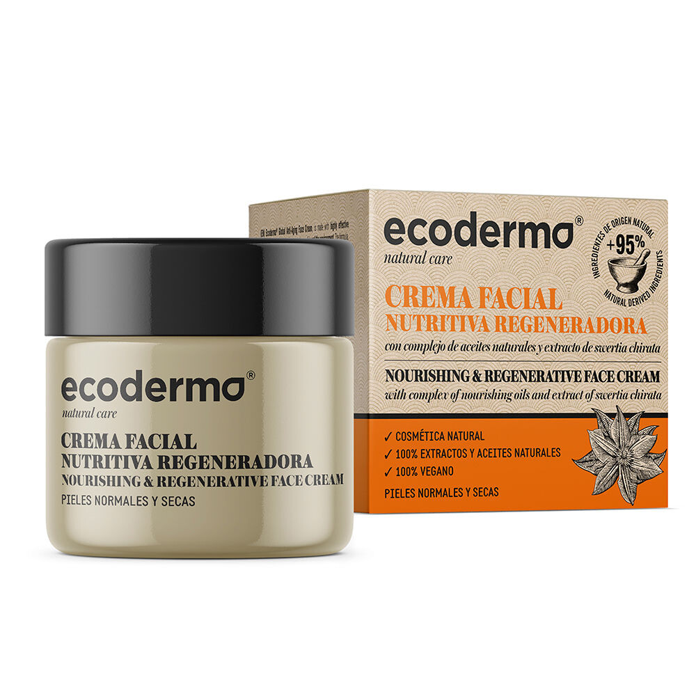 

Увлажняющий крем для ухода за лицом Crema facial nutritiva Ecoderma, 50 мл