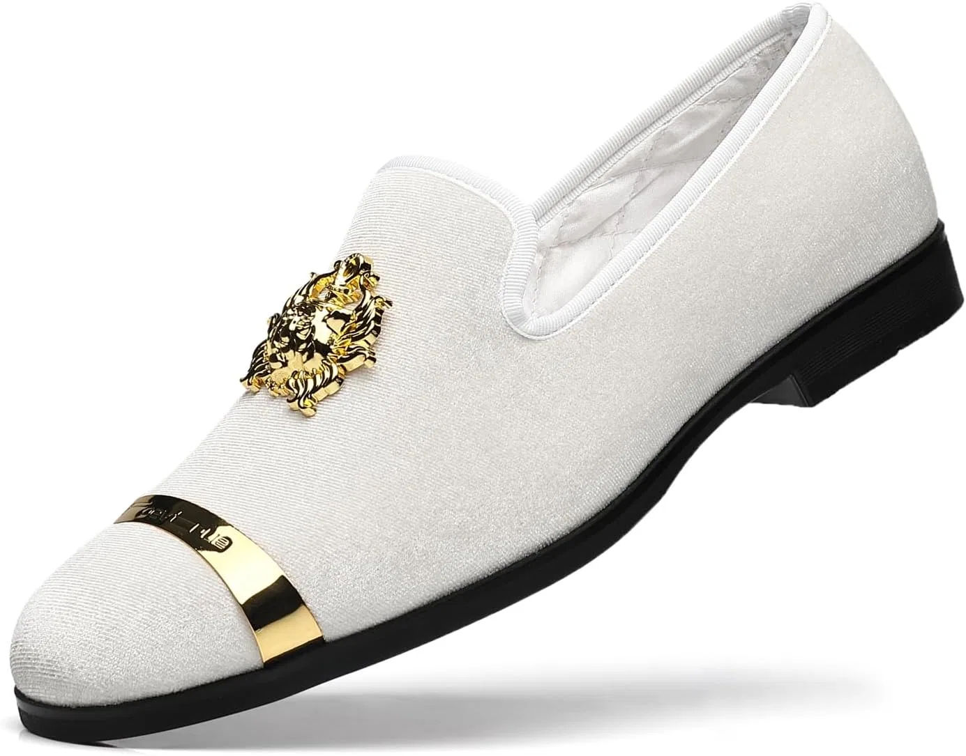 Лоферы велюровые Fashion White FOEVTRUE
