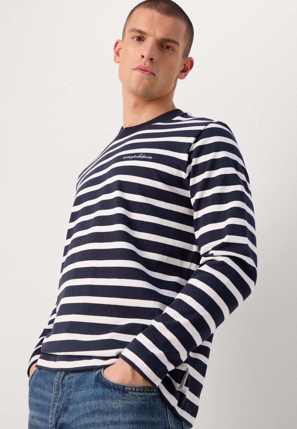 

Топ с длинными рукавами Marc O'Polo DENIM, темно-синий