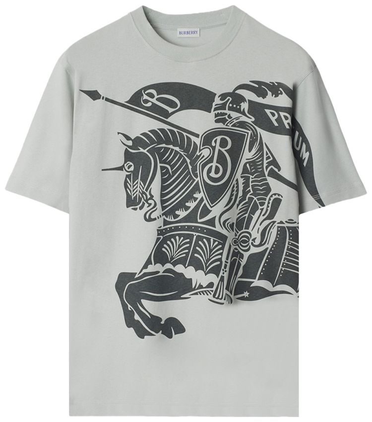 

Футболка Burberry Equestrian Knight Design T-Shirt 'Winter', серый