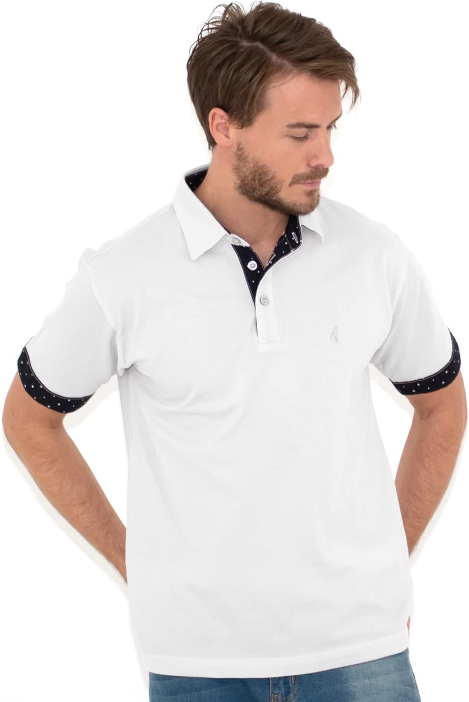 

Мужская поло-рубашка с коротким рукавом Fortuna Tokyo FT-PHF15ME, светло-бежевый