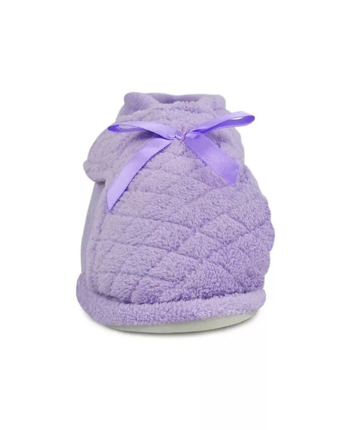 Женские регулируемые тапочки из микросинели MUK LUKS, фиолетовый — фото 3