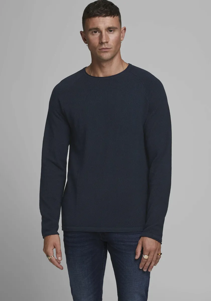 

Свитер с круглым вырезом Jack & Jones "HILL KNIT", синий