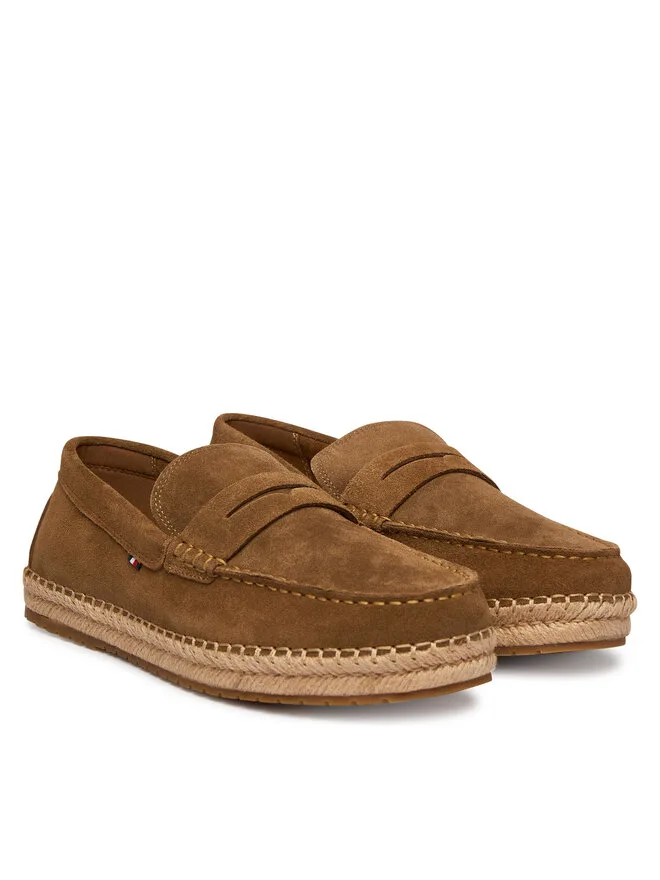 Tommy Hilfiger Эластичные эспадрильи Hilfiger Sde Espadrille FM0FM05794 коричневые — фото 2