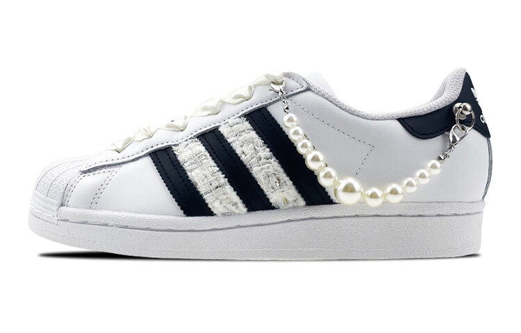

Детские кроссовки для скейтбординга Superstar Series GS Low-top белые/черные Adidas Originals