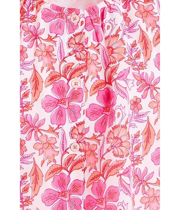 Топ с цветочным принтом Evie Vineyard Vines Kids, Block Print Toucan — фото 3