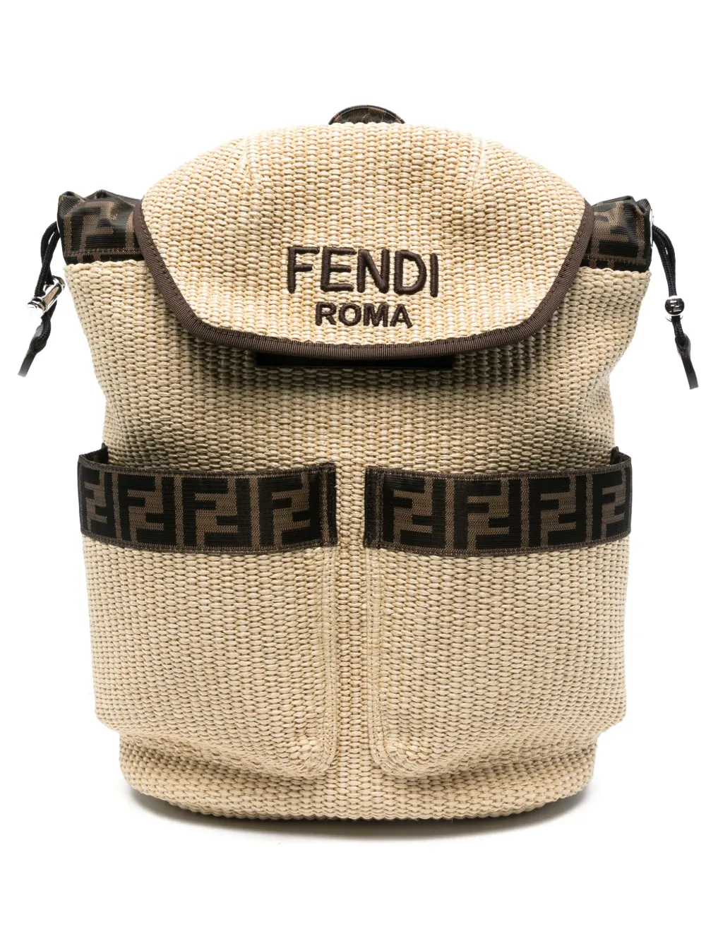 

Рюкзак с логотипом FF FENDI KIDS, нейтральный
