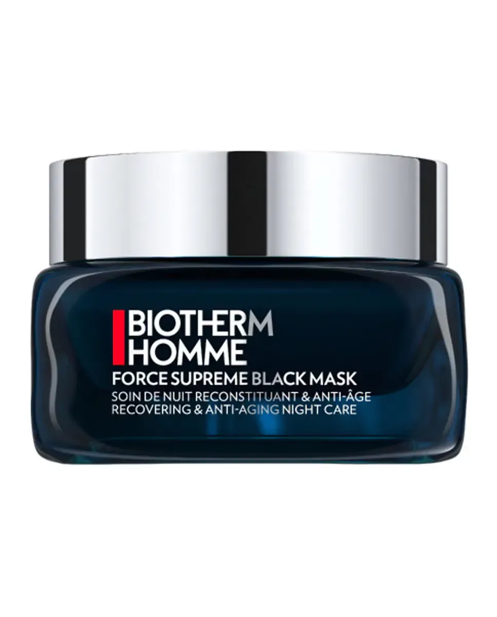Маска для лица Biotherm Homme — Ночная антивозрастная Force Supreme Black Mask, 50 мл