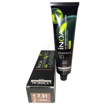 

Стойкая краска для волос Loreal Inoa без аммиака оригинал 7,31/7 ГБ Professionnel Paris