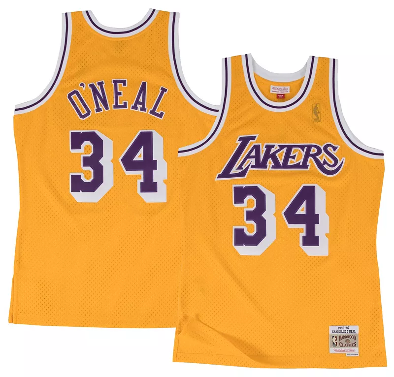 

Мужская майка Mitchell & Ness Los Angeles Lakers Шакил О'Нил # 34 Swingman