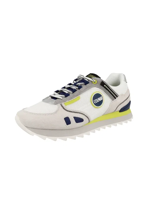 Кроссовки Colmar Travis Sport Crisp Trainers, бело-фуксиево-лаймовый — фото 2